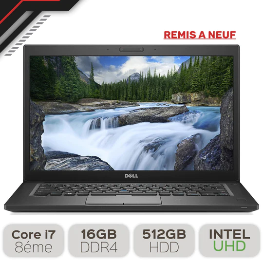 DELL LATITUDE 7490 14FHD Core i7 8éme Gen 16GB DDR4 512GB SSD NVMe - Win 10 Pro [REMIS A NEUF]